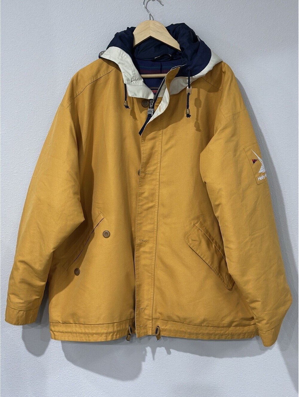 Vintage Helly Hansen sailing jacket, a classic piece of nautical outerwear Large